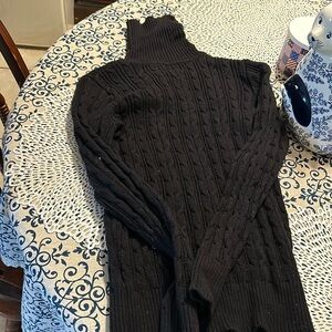 Black turtle neck sweater size pxs